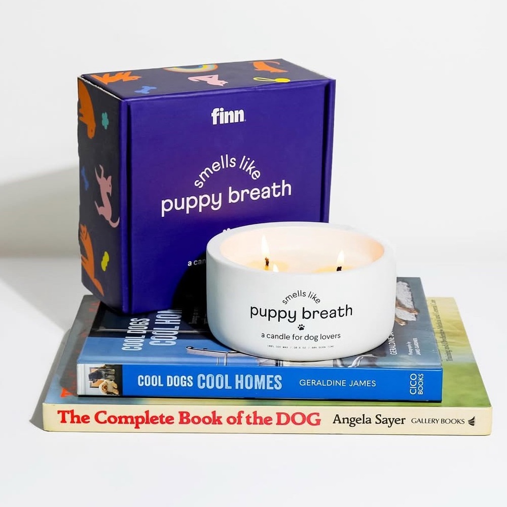 Finn Puppy Breath Candle... gift for your fellow dog lover
It's just a name.